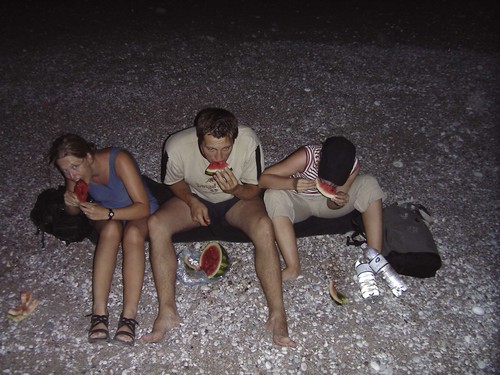 Abendmahl am Afandou-Strand
