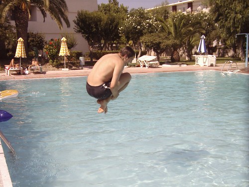 Der Sprung ins kühle Nass